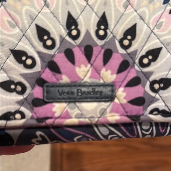 Vera Bradley Pink and Purple Clutch with Mandala Design - Picture 2 of 9